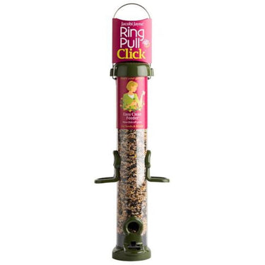 Ring Pull Click - Green 4 Port Seed Feeder
